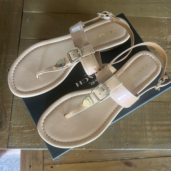 Coach Cassidy Iridescent Patent Leather Sandal - Picture 10 of 10